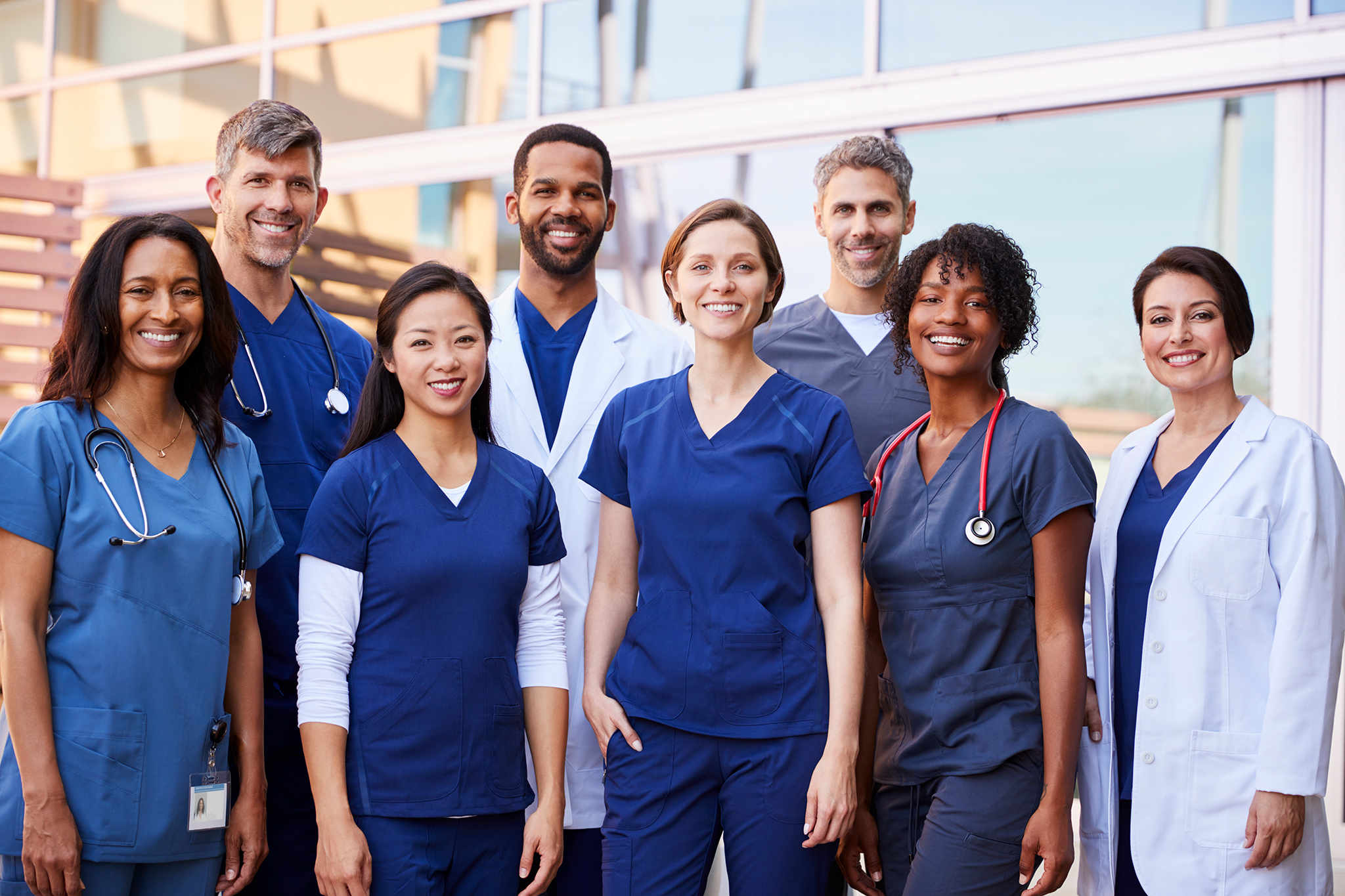 A group of healthcare workers